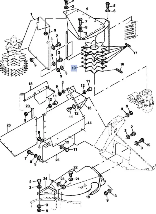 87664716 - Режущий узел жатки