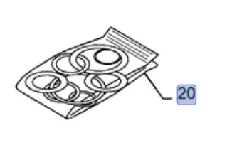 87674622 - Набор упл. цил. рул. моста пер. DS 5кл. TGT8./Mg.