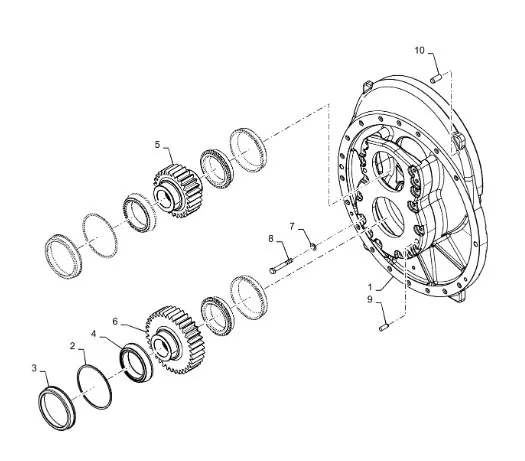 358064A1 - Прокладка толщ. 2,2мм подш. шест. редукт. пониж. моста 500сер. St. QT